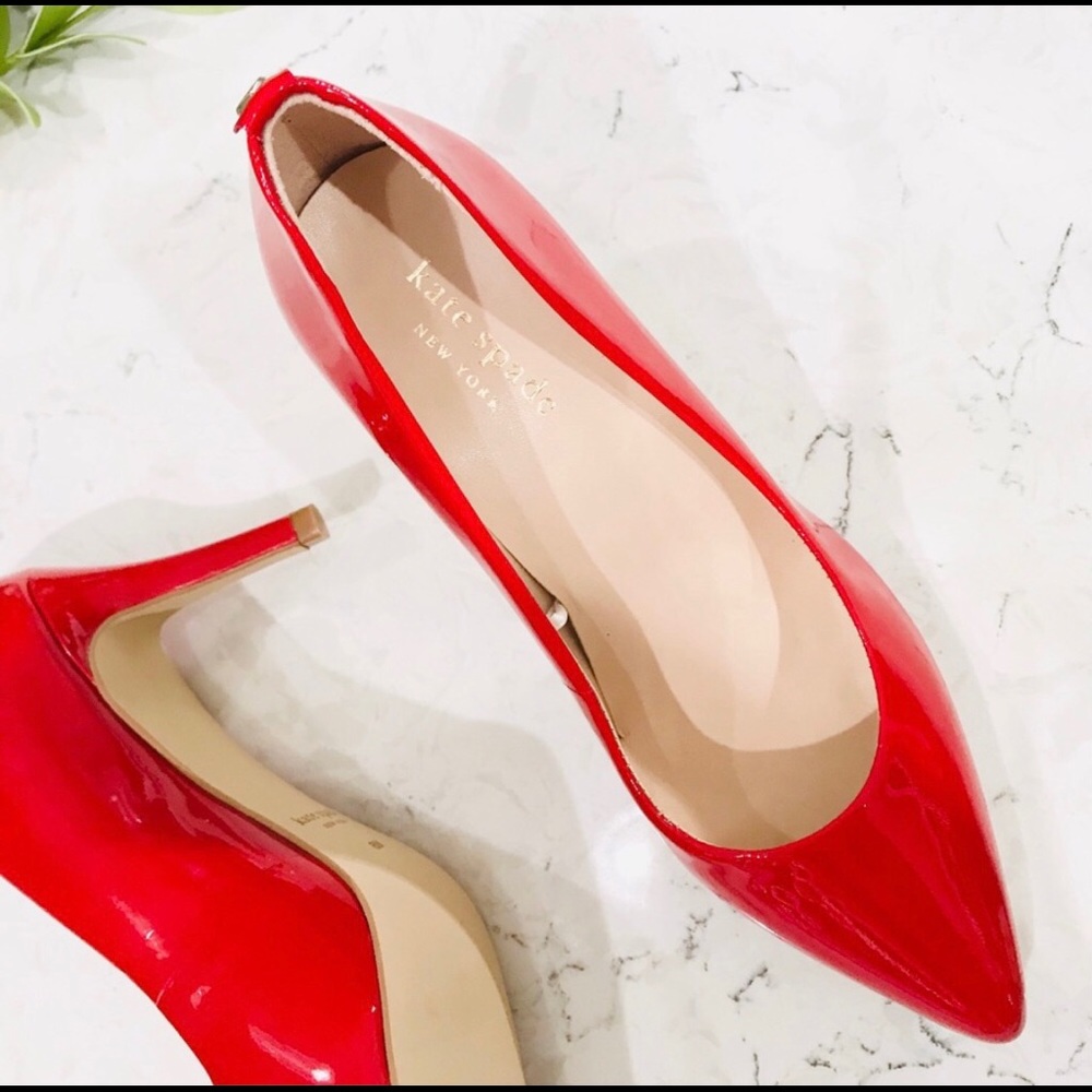 Kate Spade ♠️ Red Vida Pumps